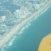 We finally found a functioning plane and made it in the air; here's Fort Lauderdale beach - you can even make out Beach Place