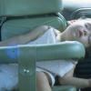Kids just can't stay awake in cars, no matter how uncomfortable a position